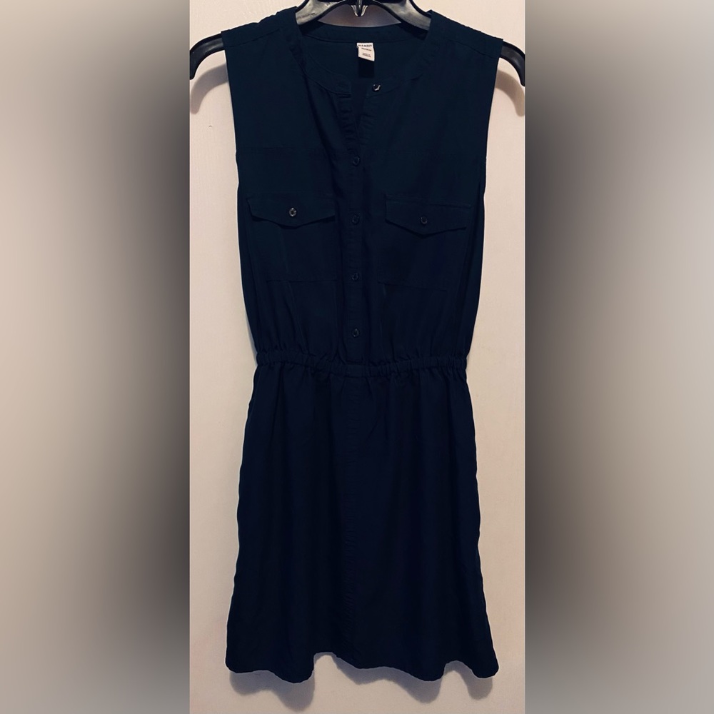 Old Navy button top cinched waist dress size XS